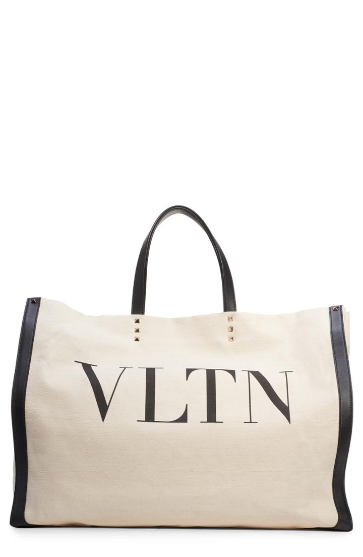 Valentino Garavani Grande Plage Vltn Logo Tote -