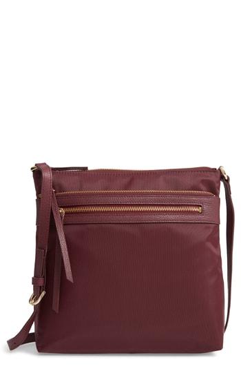 Nordstrom Kaison Nylon Crossbody Bag - Burgundy