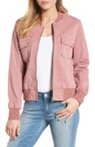 Women's Dear John Denim Bomber Jacket - Pink