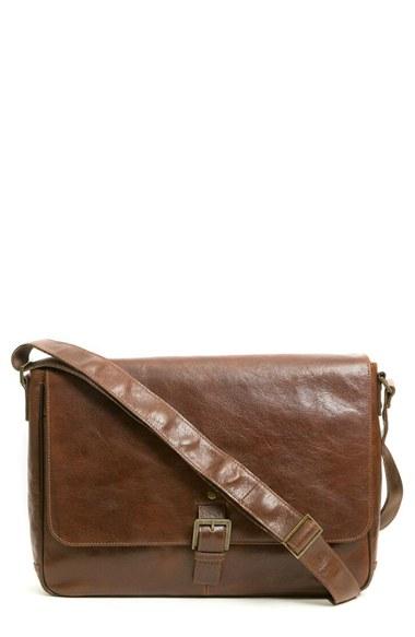 Men's Boconi 'becker' Leather Messenger Bag -