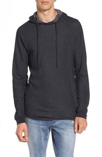 Men's The Rail Thermal Knit Raglan Hoodie - Black