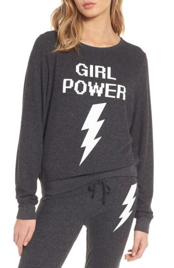 Women's Dream Scene Girl Power Sweatshirt, Size - Pink