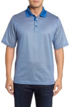 Men's Bugatchi Classic Fit Dobby Polo, Size - Blue