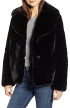 Women's Kensie Faux Fur Chubby Coat - Black