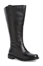 Women's David Tate 'best' Calfskin Leather & Suede Boot .5 M - Black
