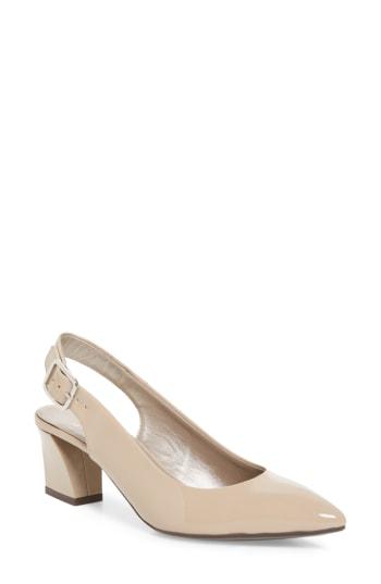 Women's Agl Block Heel Slingback Pump Us / 35eu - Beige