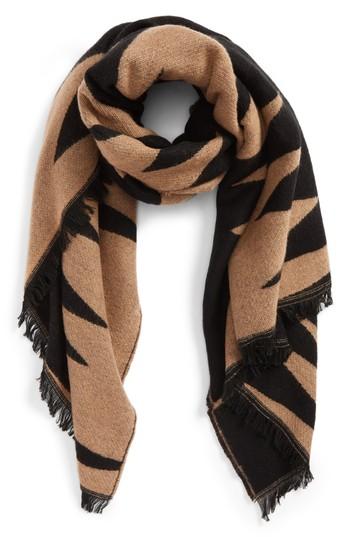 Women's Bp. Geo Spike Oblong Scarf, Size - Beige