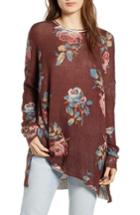 Women's Show Me Your Mumu Chocolate And Roses Tunic Sweater - Brown