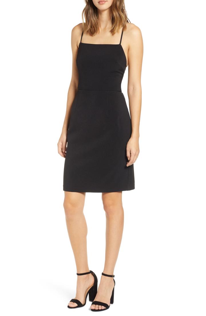Women's Leith Strappy Back Sheath Dress, Size - Black