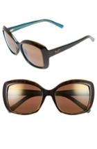 Women's Maui Jim Orchid 56mm Polarizedplus2 Sunglasses - Tortoise Peacock/ Hcl Bronze