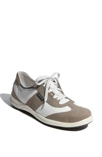 Women's Mephisto Laser Perforated Walking Shoe .5 M - Grey