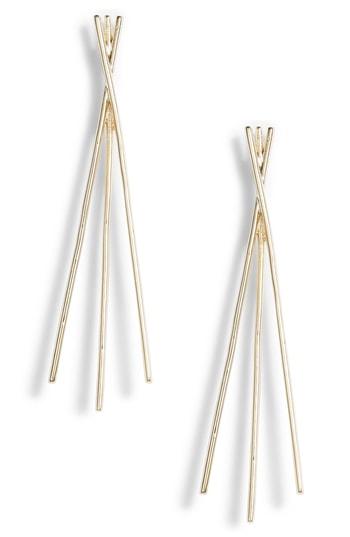 Women's Melinda Maria Fluted Fan Earrings