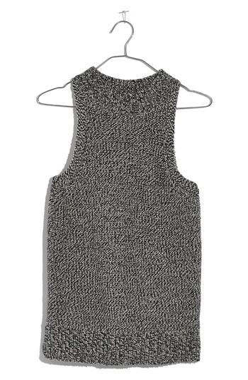 Women's Madewell Cutaway Sweater Tank - Black