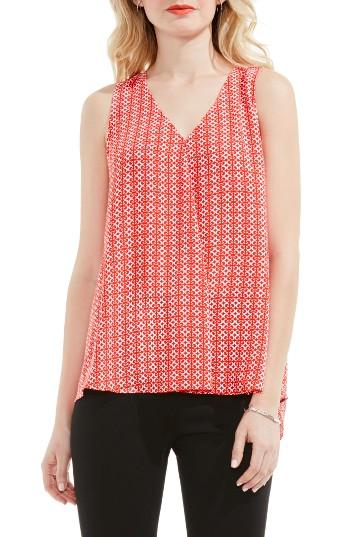 Women's Vince Camuto Villa Tile Drape Front Blouse