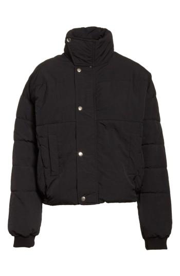 Women's Free People Cold Rush Puffer Jacket - Black