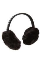 Women's Kate Spade New York Bedazzled Faux Fur Earmuffs - Black