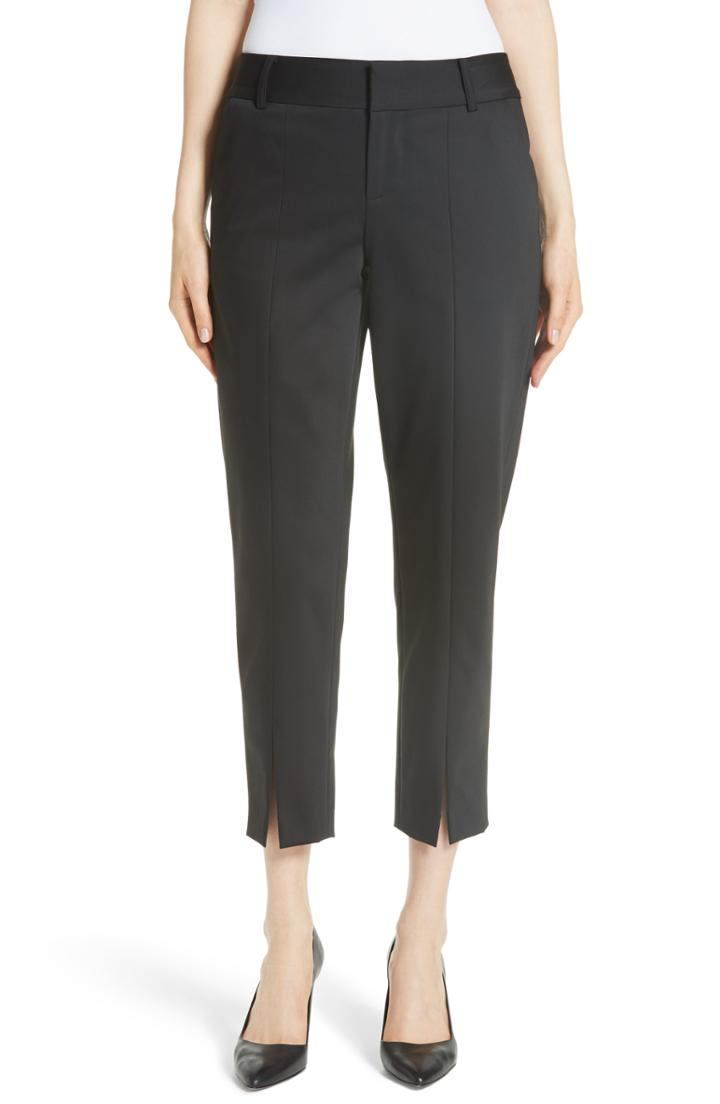 Women's Alice + Olivia Stacey Front Slit Ankle Pants