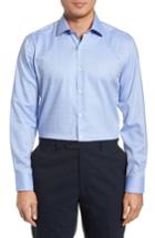 Men's Tailorbyrd Ashur Trim Fit Solid Dress Shirt - 32/33 - Blue
