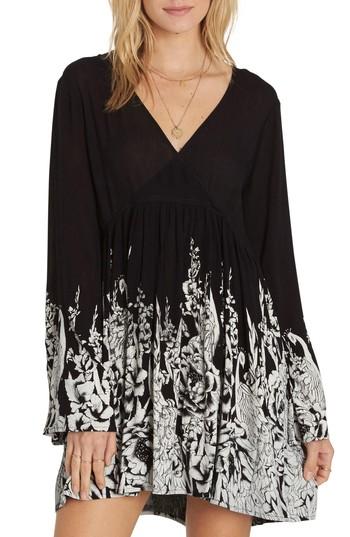 Women's Billabong Take Today Babydoll Dress - Black