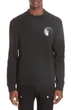 Men's Versace Collection Logo Patch Sweatshirt, Size - Black