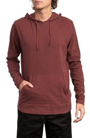 Men's Rvca Ptc Cotton Hoodie - Burgundy