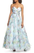 Women's Mac Duggal Strapless Floral Ballgown