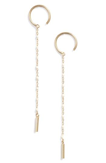 Women's Argento Vivo Enamel Linear Drop Earrings