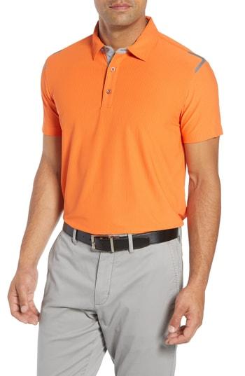 Men's Bobby Jones Ergon Fit Golf Polo, Size Small - Orange
