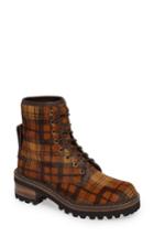 Women's See By Chloe Marta Genuine Calf Hair Combat Boot Us / 36eu - Brown