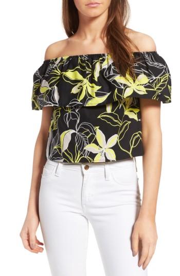 Women's Splendid Tropic Floral Print Off The Shoulder Top