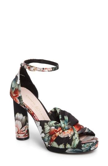Women's Chinese Laundry Flory Knotted Sandal .5 M - Black