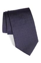 Men's Salvatore Ferragamo Solid Silk Tie, Size - Blue