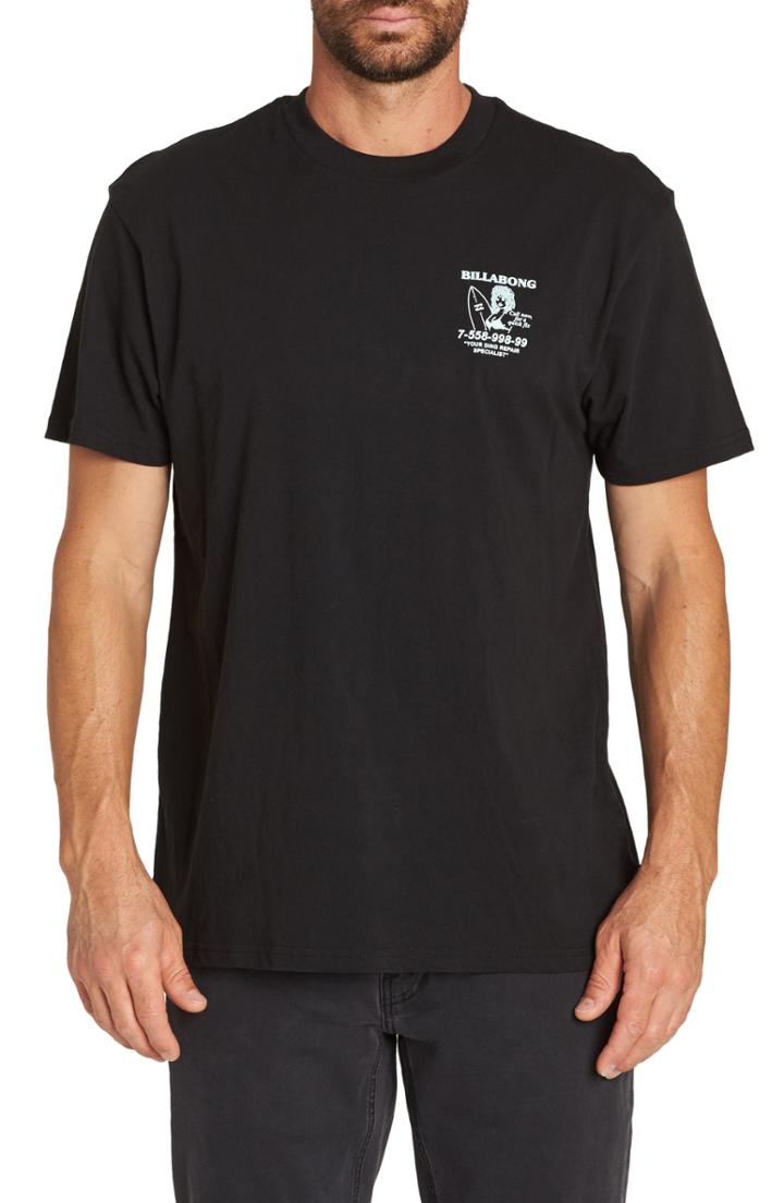Men's Billabong Fix Graphic T-shirt, Size - Black