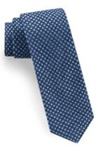 Men's Ted Baker London Tussah Party Dot Silk Tie, Size - Blue
