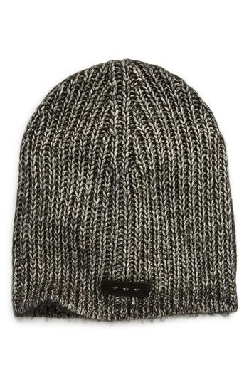 Men's John Varvatos Slouchy Rib Knit Cap - Black
