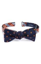 Men's The Tie Bar Emerson Reversible Silk Bow Tie, Size - Orange