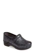 Women's Dansko 'pro Xp' Metallic Medallion Print Clog .5-11us / 41eu M - Black
