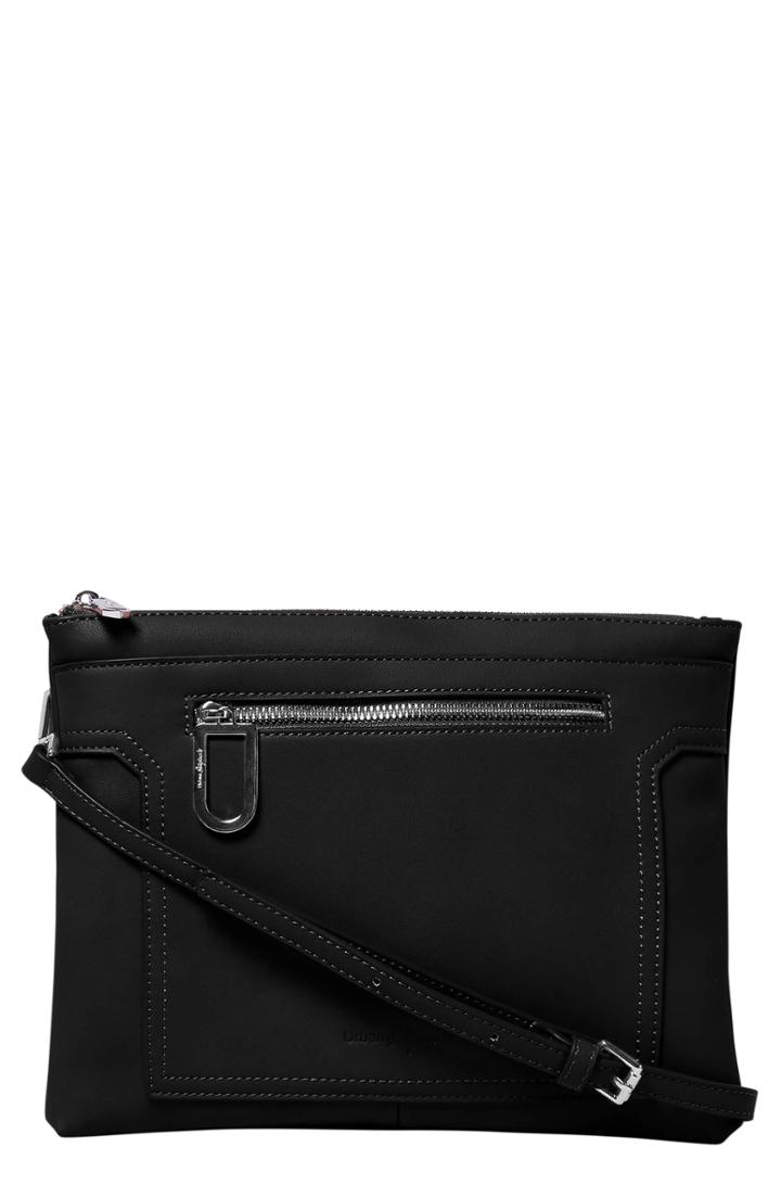 Urban Originals Muse Vegan Leather Crossbody Clutch - Black
