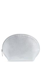 Ted Baker London Faux Leather Cosmetics Case, Size - Silver