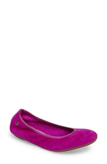 Women's Hush Puppies 'chaste' Ballet Flat .5 M - Burgundy
