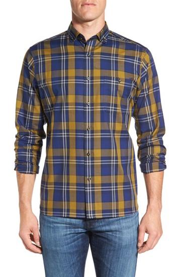 Men's Maker & Company Plaid Sport Shirt - Blue