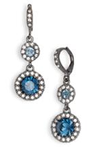 Women's Givenchy Round Crystal Double Drop Earrings