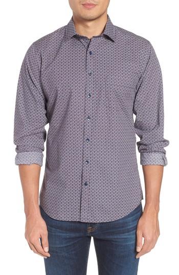 Men's Rodd & Gunn Fenton Park Fit Sport Shirt, Size Small - Blue