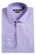 Men's John Varvatos Star Usa Soho Slim Fit Stretch Stripe Dress Shirt R - Purple