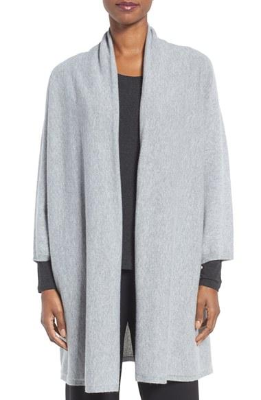 Women's Eileen Fisher Fine Gauge Cashmere Long Cardigan