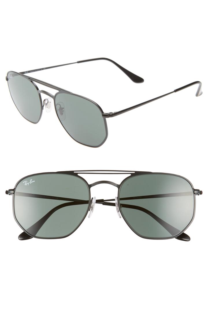 Men's Ray-ban Navigator 54mm Double Bridge Sunglasses - Black