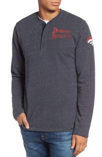 Men's '47 Denver Broncos Henley - Blue