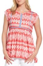 Women's Thml Ikat Print Knit Top - Coral