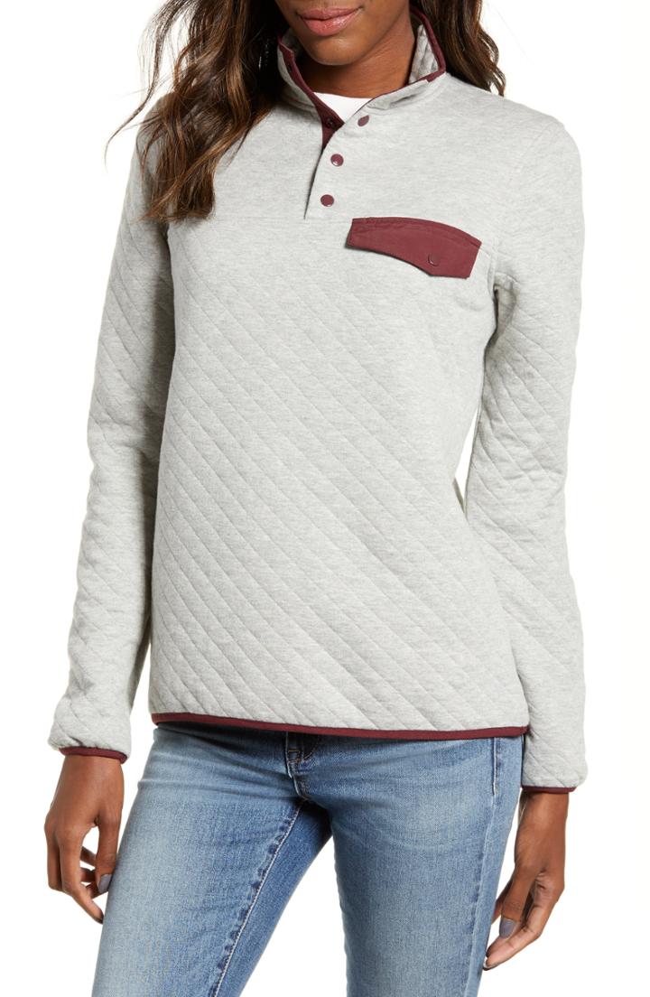 Women's Thread & Supply Gilman Quilt Knit Pullover - Grey
