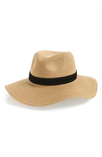 Women's Madewell Mesa Packable Straw Hat - Beige